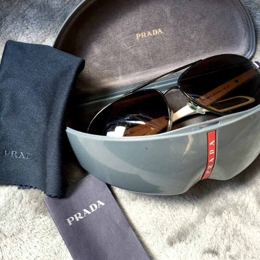 PRADA men’s aviator glasses